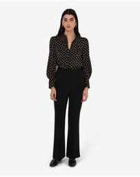 Forcast - Dotti Polka Dot Printed Blouse