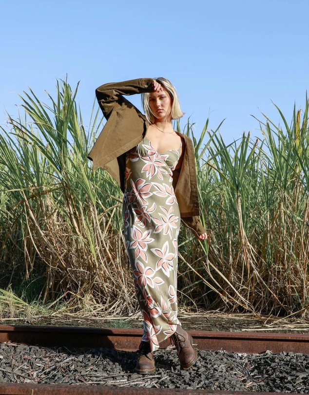 Volcom - Womens Psychonic Slippy Maxi Dress