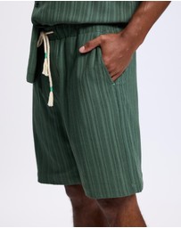 Scotch & Soda - Fave Tonal Striped Regular Fit Bermuda Shorts