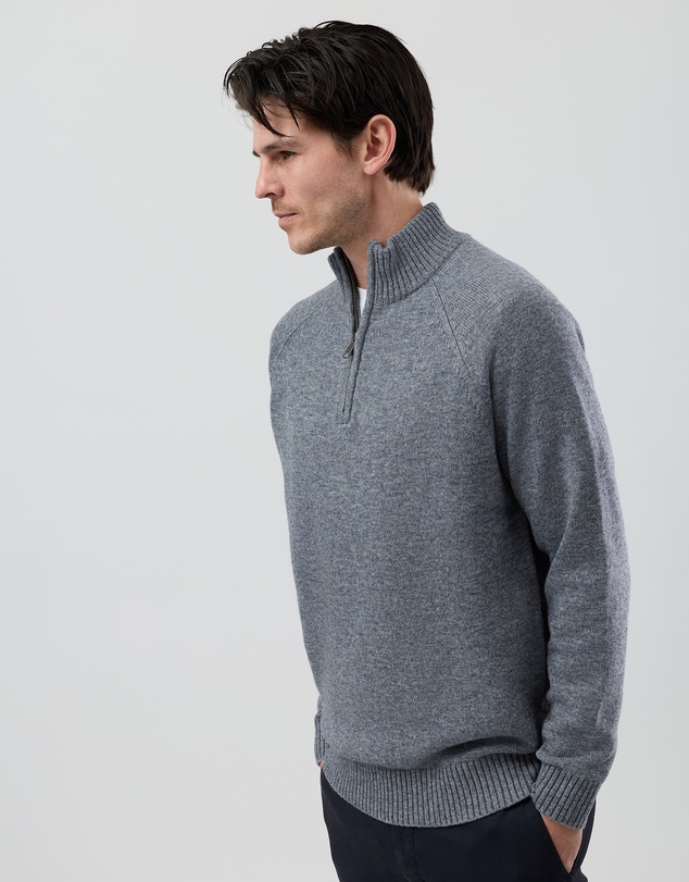 Wayver - Half Zip Wool Blend Knit