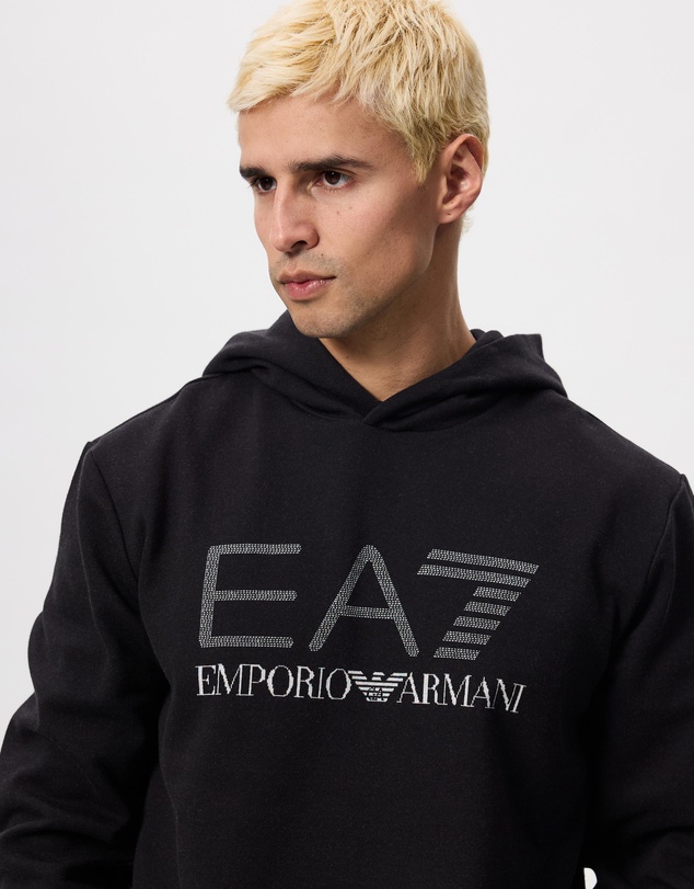 Emporio Armani EA7 - Train Logo Series M Hoodie Rn Jacquard Big Logo