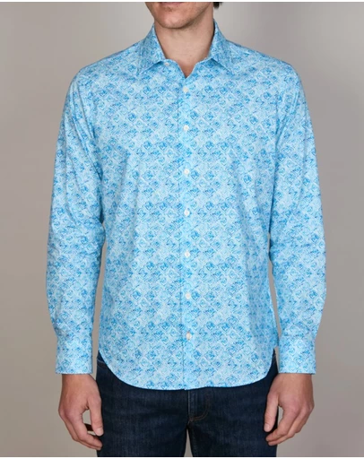 Simon Carter - Watercolour Motif Print Shirt