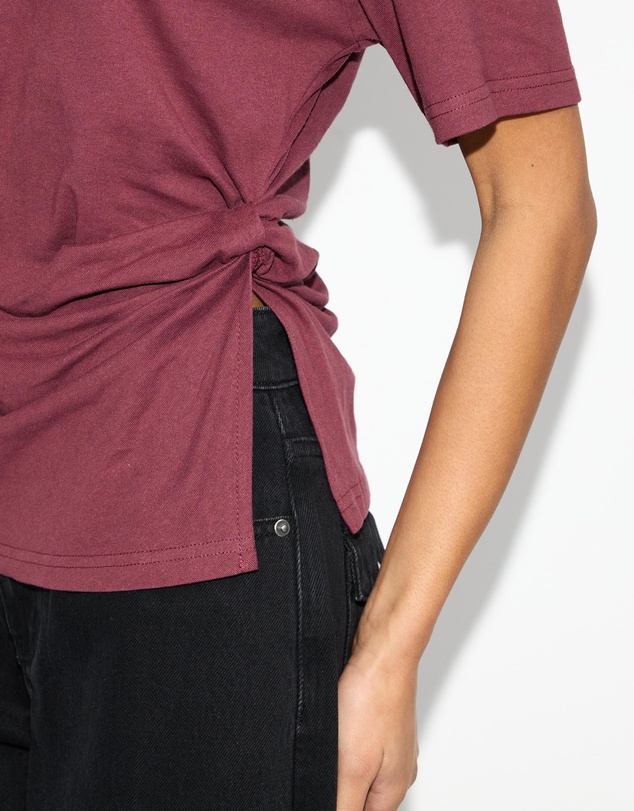 Dazie - Ava Twist Detail Short Sleeve Tee
