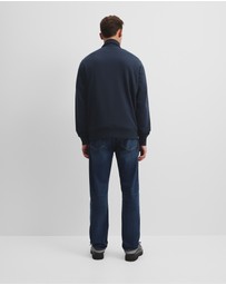 Country Road - Australian Cotton Modern Logo Half Zip Sweat