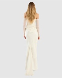 ROTATE - Ruched Maxi Dress