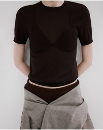 M.N.G - Short-Sleeved Knitted Sweater
