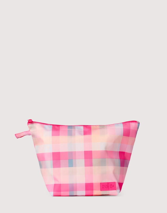 The Somewhere Co - Pink Plaid Handy Pouch Trio