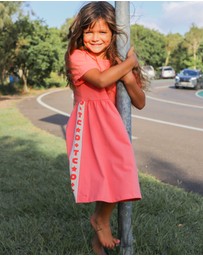 Olive & The Captain - O+TC Everyday Classic Dress- Coral