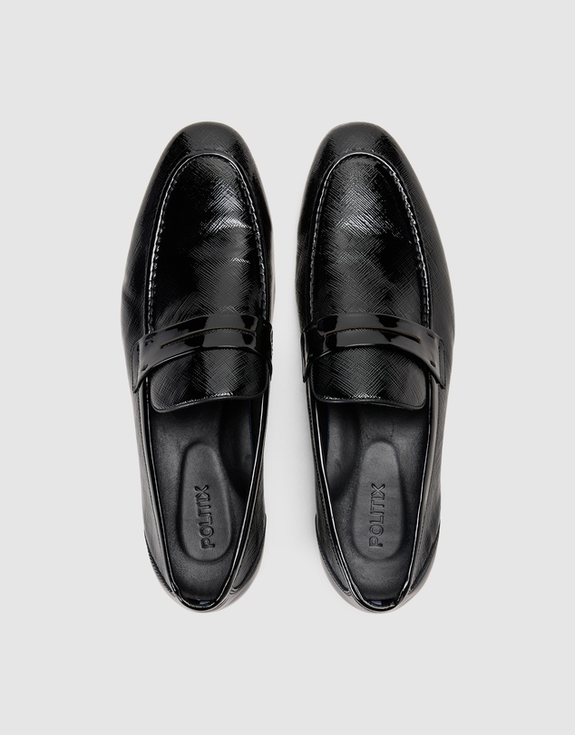 Politix - Patent Saffiano Texture Loafers