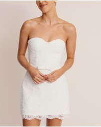 Six Stories - Lace Bandeau Corset Mini Dress