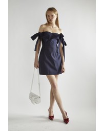 Glamorous - Bow bardot mini dress