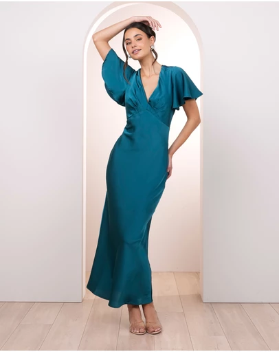 Pilgrim - Nataly Flutter Sleeve Gown