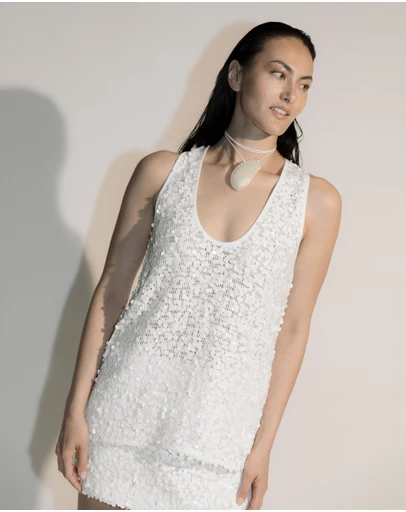 Lover - Claudia Sequin Scoop Neck Cami