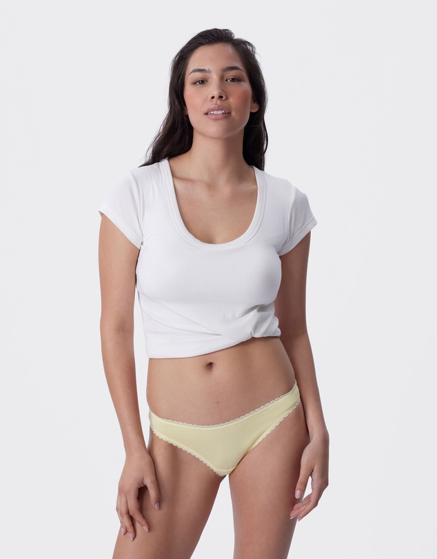 Bras N Things - Lyra Brazilian Knicker - Light Yellow