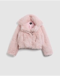 Bardot Junior - Jayden Faux Fur Jacket - Kids-Teens
