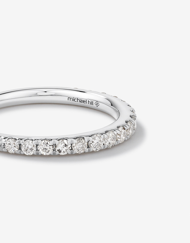 Michael Hill - Wedding Band with 0.50 Carat TW of Diamonds in 14kt White Gold
