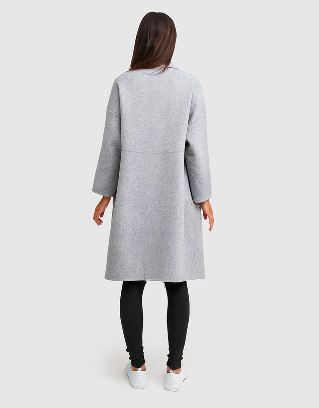 Belle & Bloom - Publisher Double-Breasted Wool Blend Coat