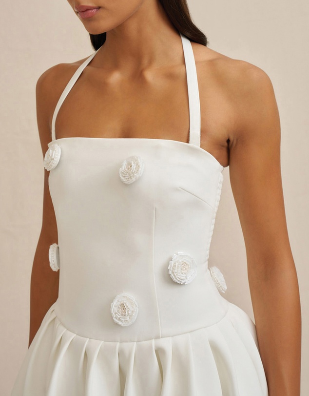 BY JOHNNY. - Anita Spot Halter Dress