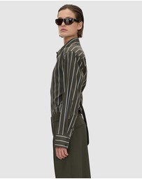 CAMILLA AND MARC - Tari Strong Shoulder Short Trench Coat