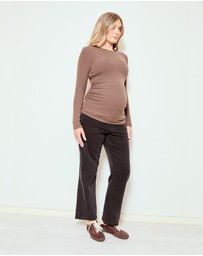 Soon Maternity - Base Soft Rib Feeding Top