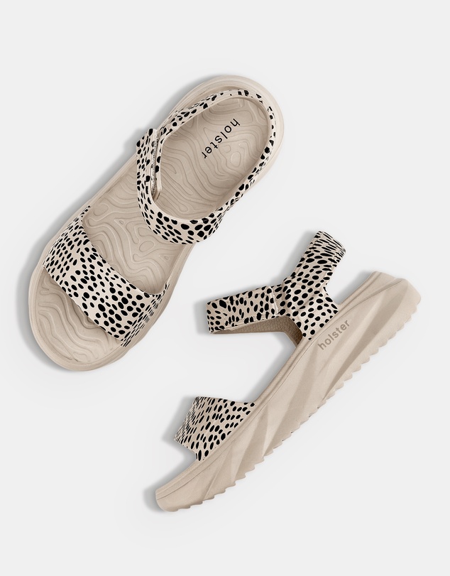 Holster - Cloudsafari EVA Wedge Sandals - Sand Cheetah - Womens