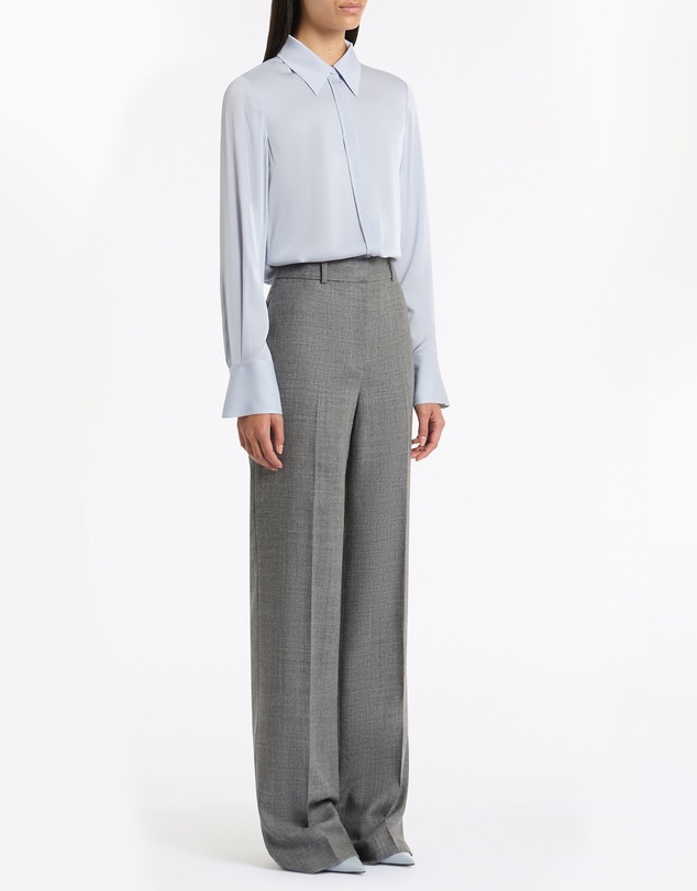 Carla Zampatti - Grey Melange Wool Suiting Pant