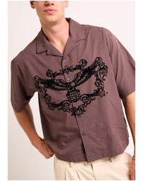 Black Noise White Rain - Hawk SHort Sleeve Shirt