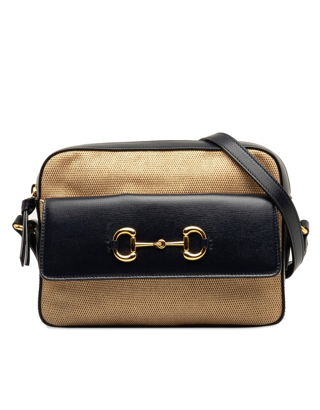 Pre-Loved by Azura Reborn - Pre-Loved Gucci Horsebit 1955 Small Crossbody Bag in BeigeEbony
