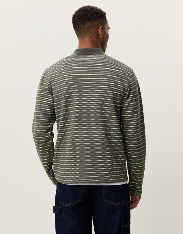 Les Deux - Knitted Stripe LS Polo