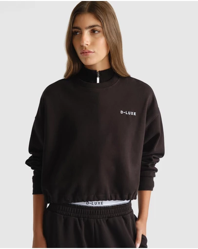 Decjuba - D-Luxe Logo Crop Sweat