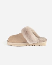 Ozwear Connection Uggs - Ugg Slippers Premium Australia Sheepskin Unisex Scuffette Suede