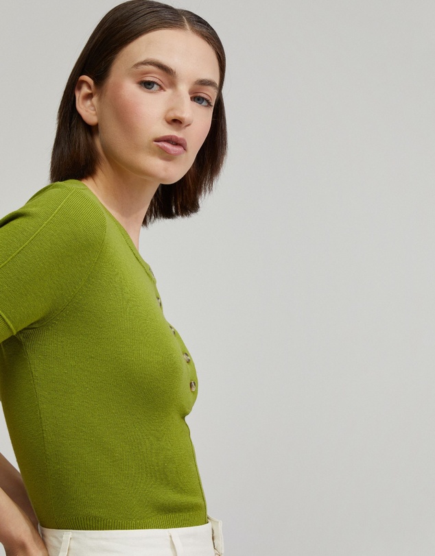 Oxford - Helena Button Front Knit