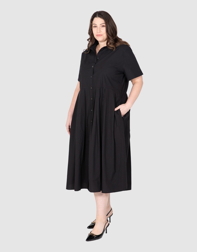 Love Your Wardrobe - Adella Box Pleat Dress