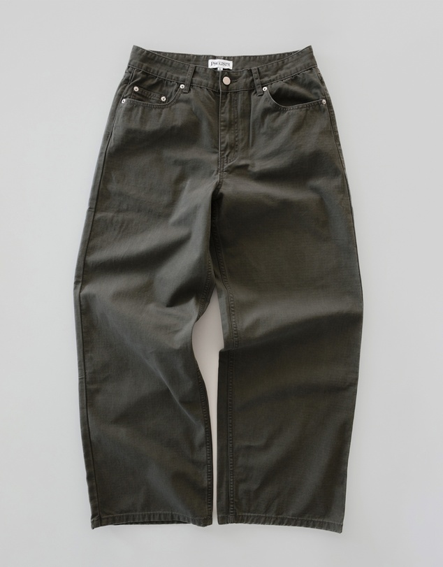 PSEUSHI - Loose Cut Cotton Carpenter Ripstop Pants