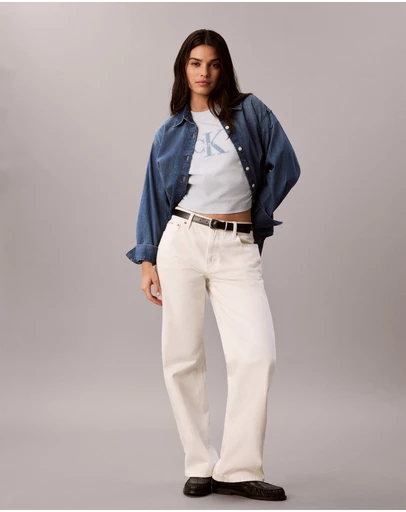 Calvin Klein Jeans - Denim Monologo Boxy T-Shirt
