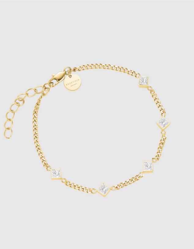 Rosefield - Playful Diamonds Gold-Tone Bracelet