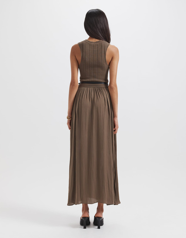 SABA - Lillian Mixed Media Midi Dress