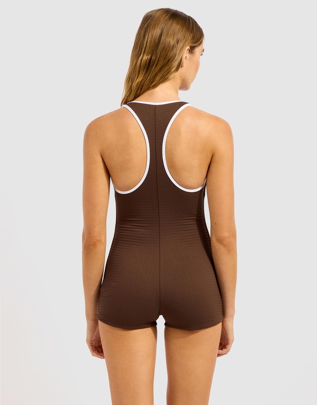 Seafolly - Retro Boyleg One Piece