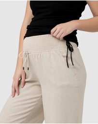 Ripe Maternity - Indi Wide Leg Linen Pant