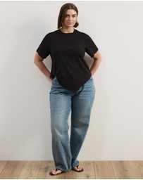 Atmos&Here Curvy - Lorrie Twist Waist T-Shirt