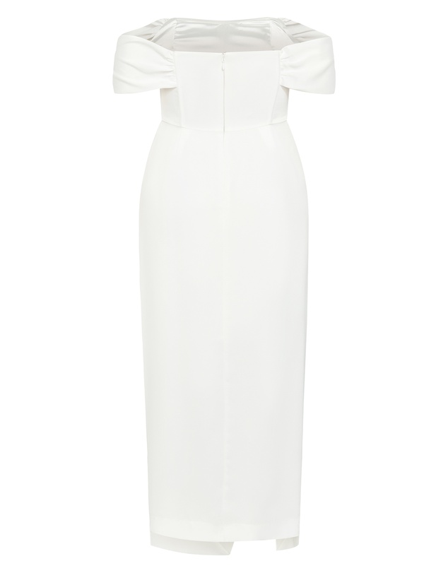 City Chic - Plus Size Forbidden Love Maxi Dress - ivory