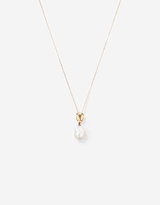 Michael Hill - Baroque Cultured Freshwater Pearl Drop Necklace in 10kt Yellow Gold
