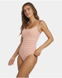 Billabong - Womens Wave Check Mia One Piece Swimsuit