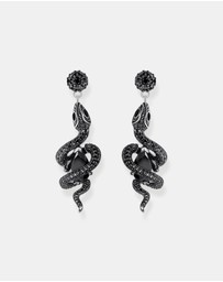 THOMAS SABO - Earrings with snake pendant and zirconia
