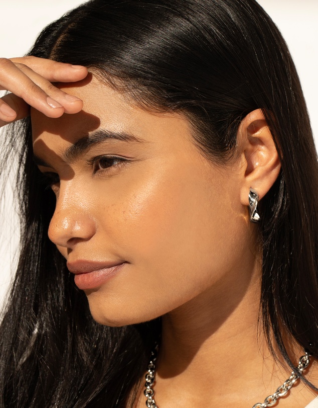 Mestige - Formation Earrings - Silver Plated