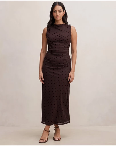 Forever New - Allegra Spot Mesh Midi Dress