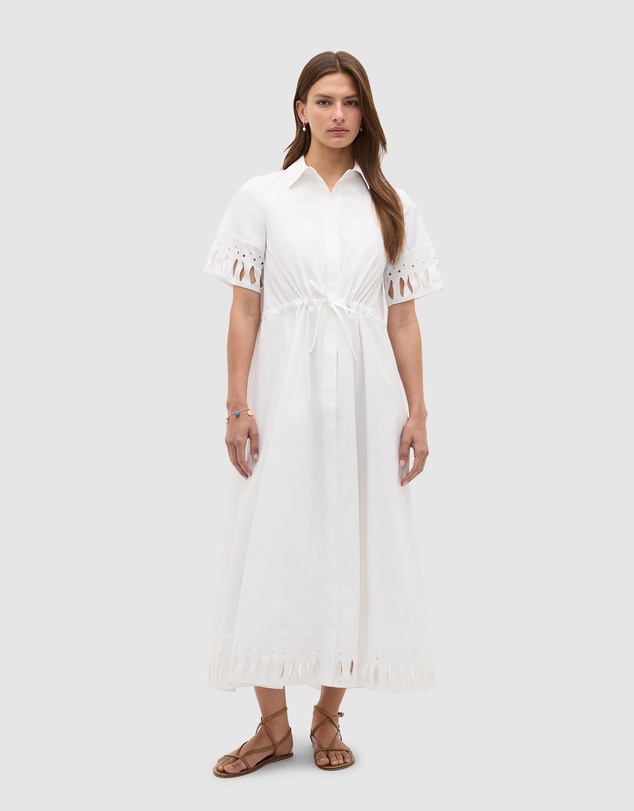 Seed Heritage - Poplin Cutwork Shirt Dress