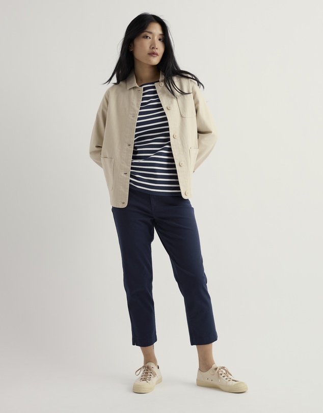 Seasalt - Seasalt Cornwall Navy Albert Quay Slim Fit Crops