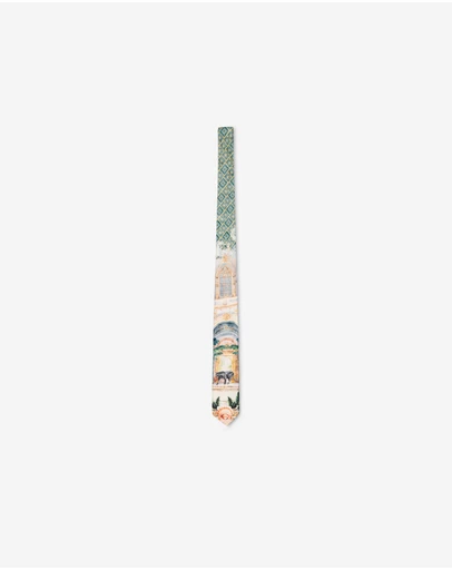 Calibre - Palace of Palms Silk Tie Jade Combo