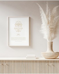 Olive et Oriel - Libra Celestial Zodiac Art Print